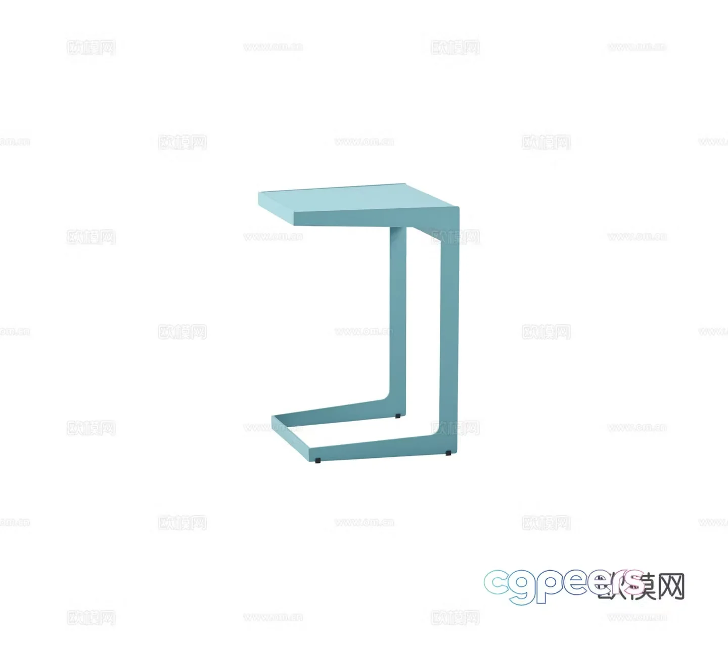 Modern Wasabi coffee table shape side table metal coffee table side table 3D model