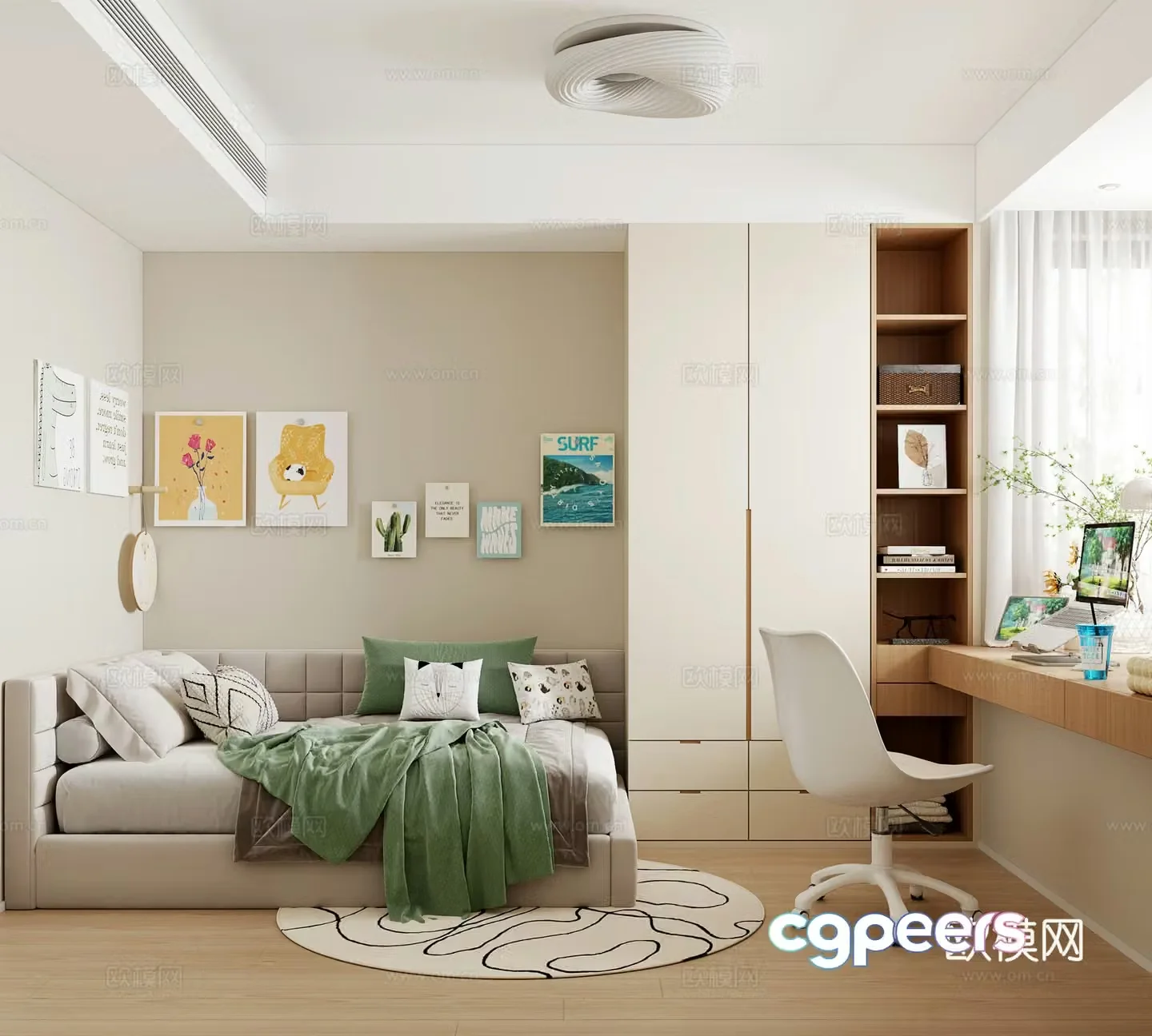 Modern bedroom 3d model