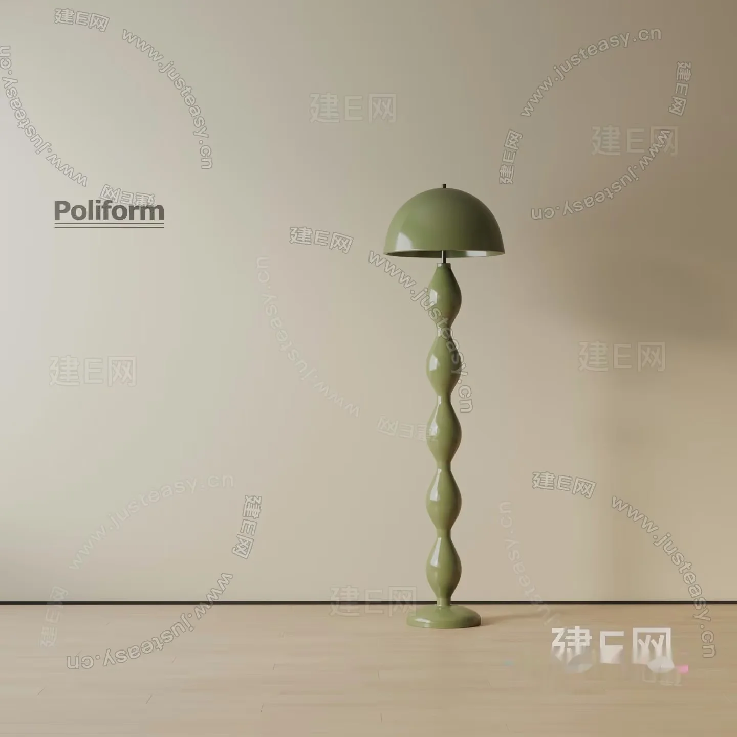 A Green Lamp 3D Model – 4660 – VRAY Render