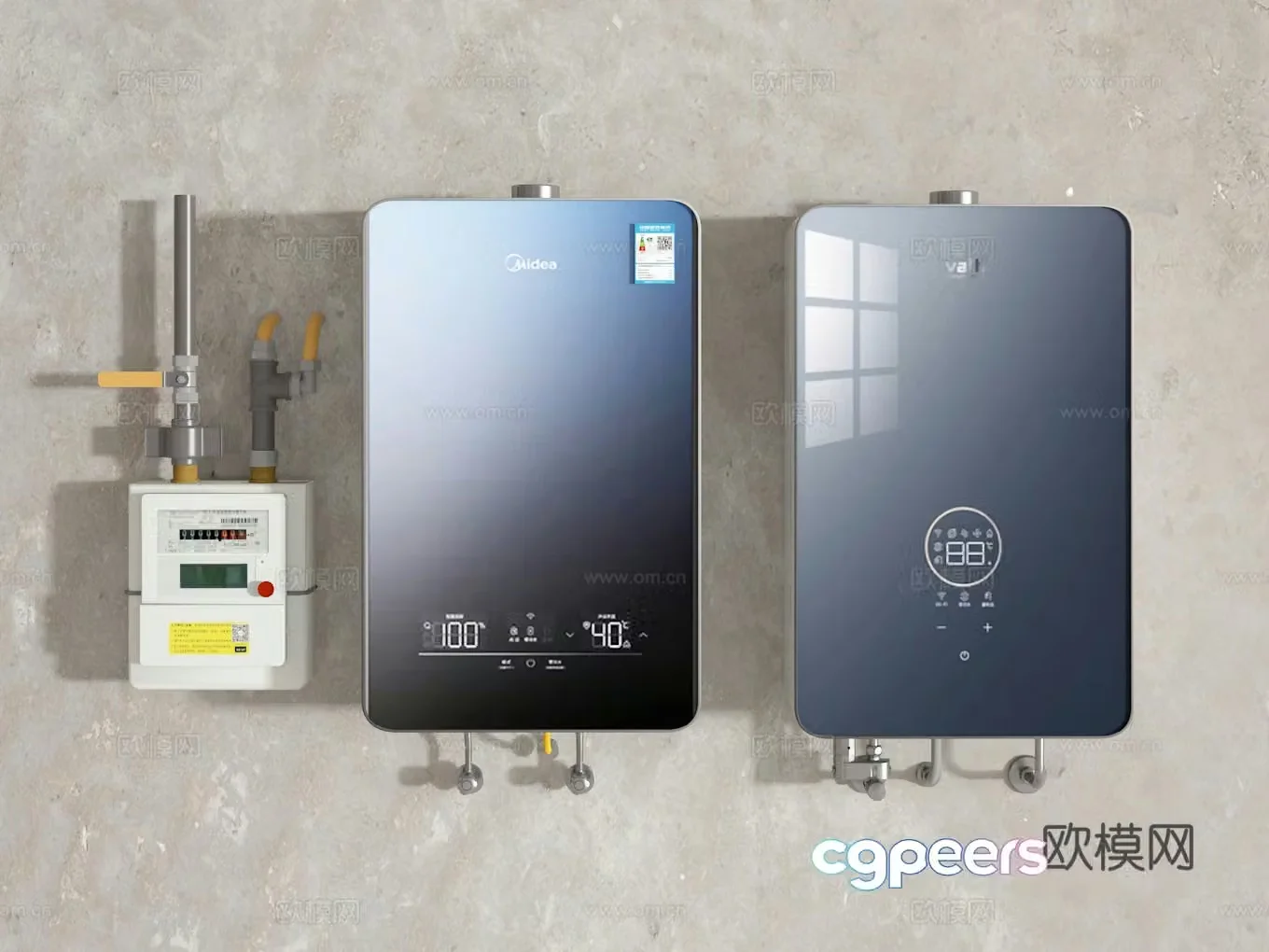 Water heater 3d model