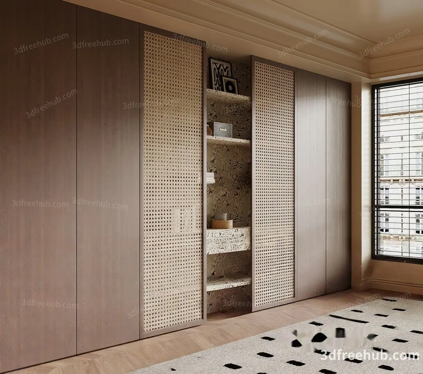 Modern Storage Unit 3D Model – 19421 – VRAY Render