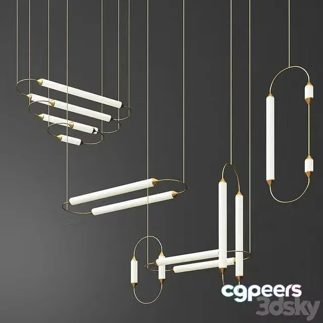 3ds Max Free – Sculptural Ornamental Lighting from Giopato & Coombes