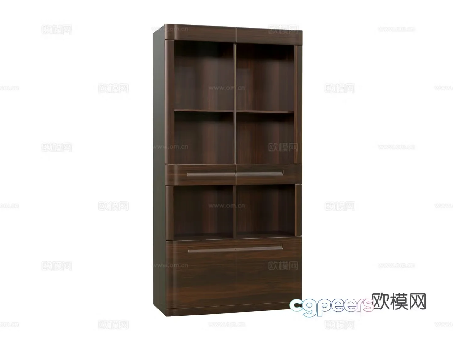 New Chinese bookcase 3D model