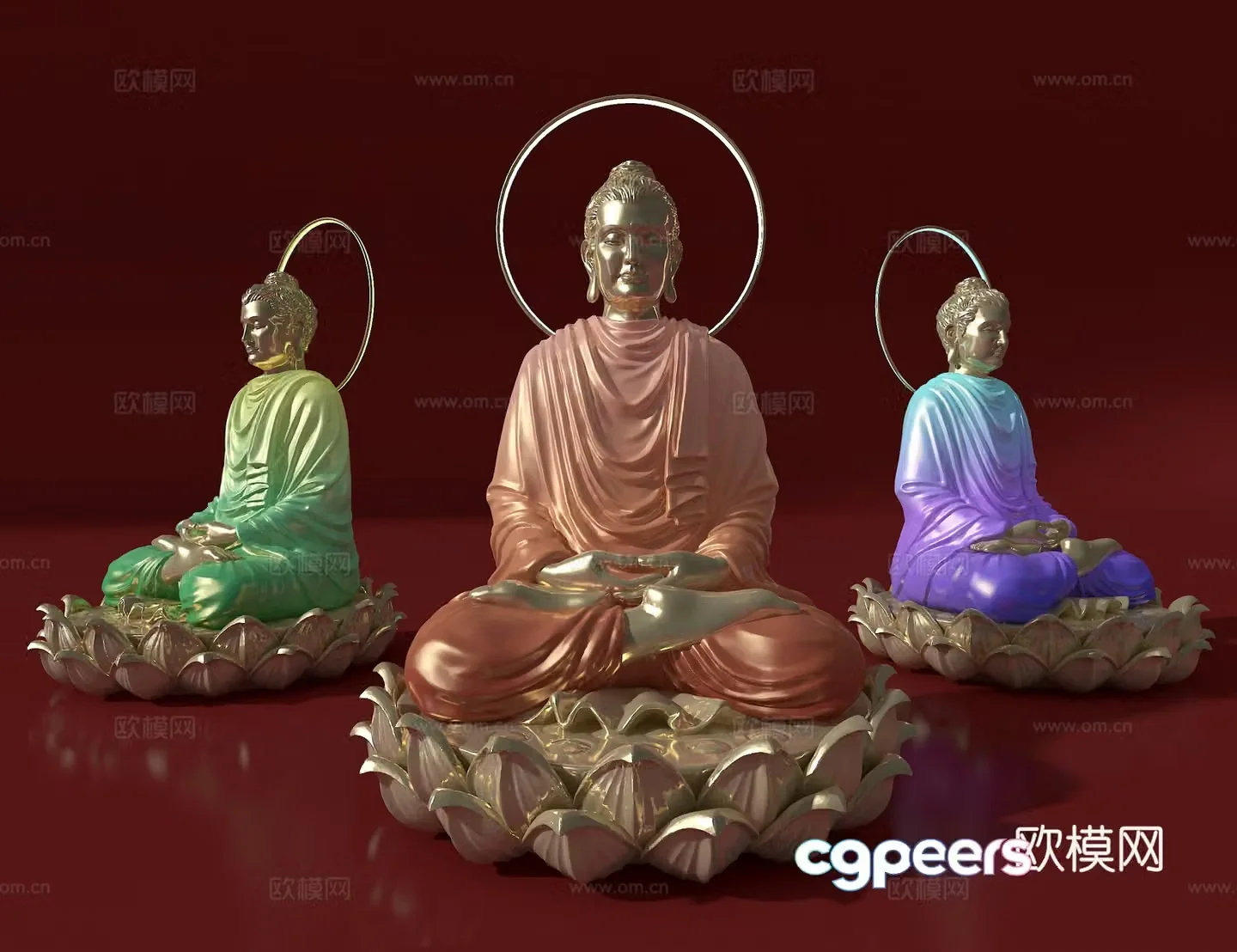 Buddha statue 3d model