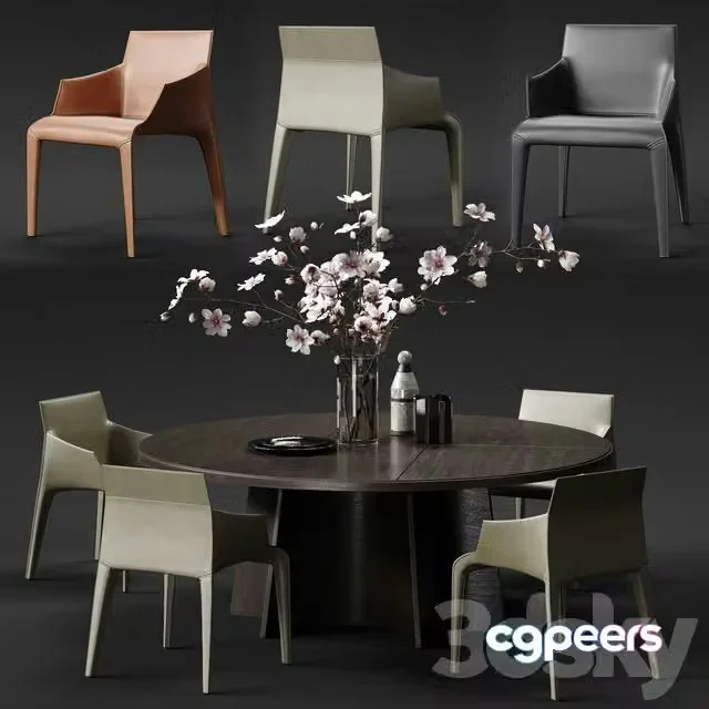 3ds Max Free – SEATTLE Armchair & KENSINGTON Table