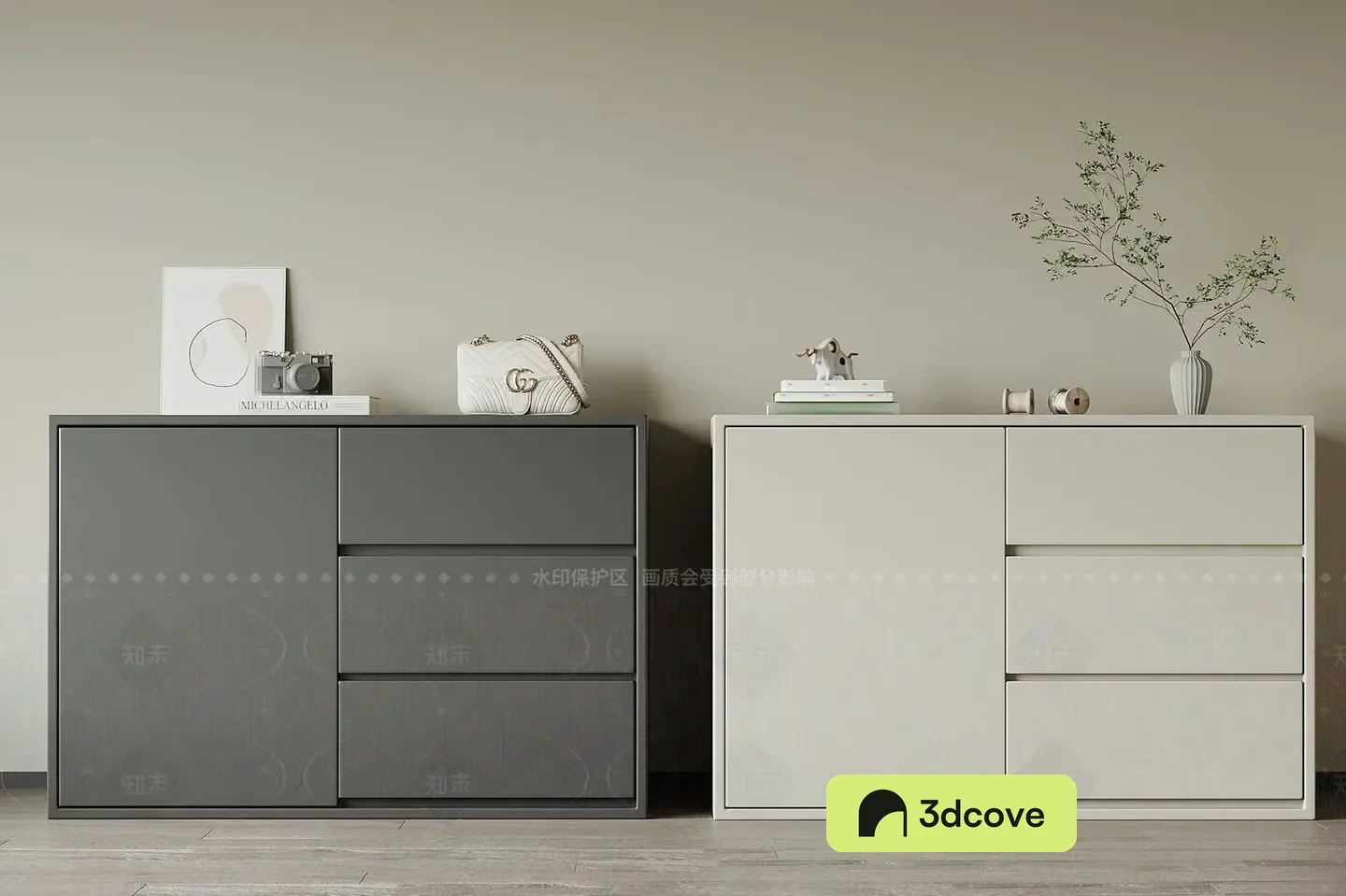 Modern Dresser Set