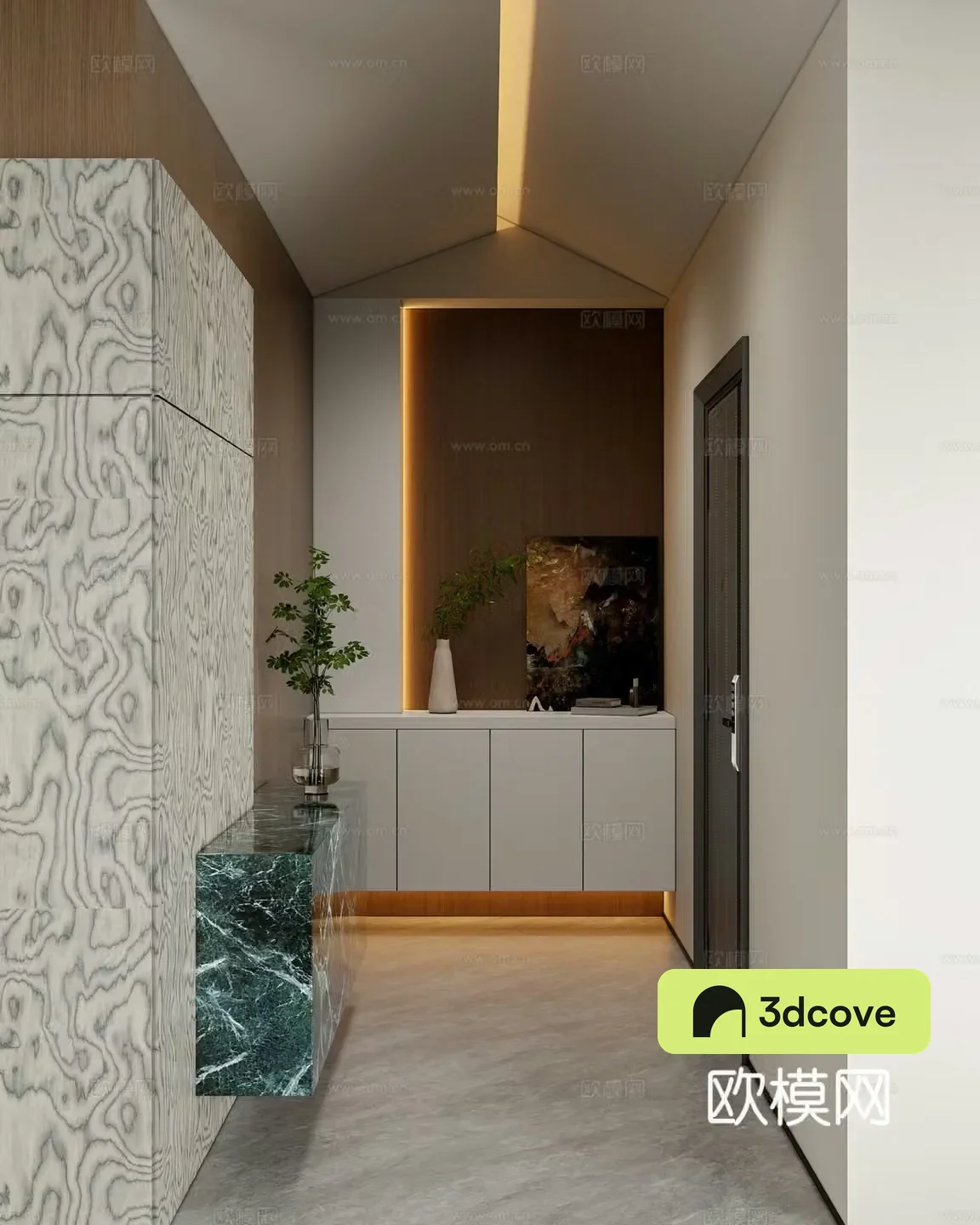 Modern entrance