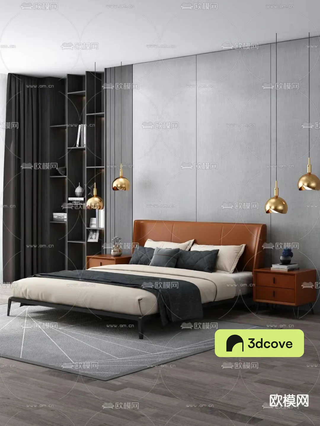 Modern double bed