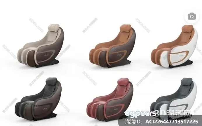 Modern Massage Chairs 3D Model – 3608 – VRAY Render