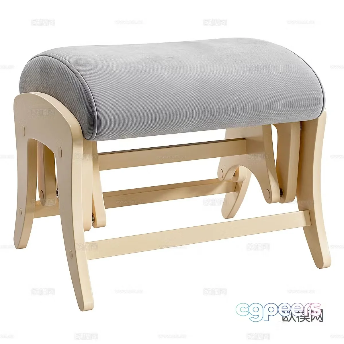 New Chinese Milli Uni footstool 3D model