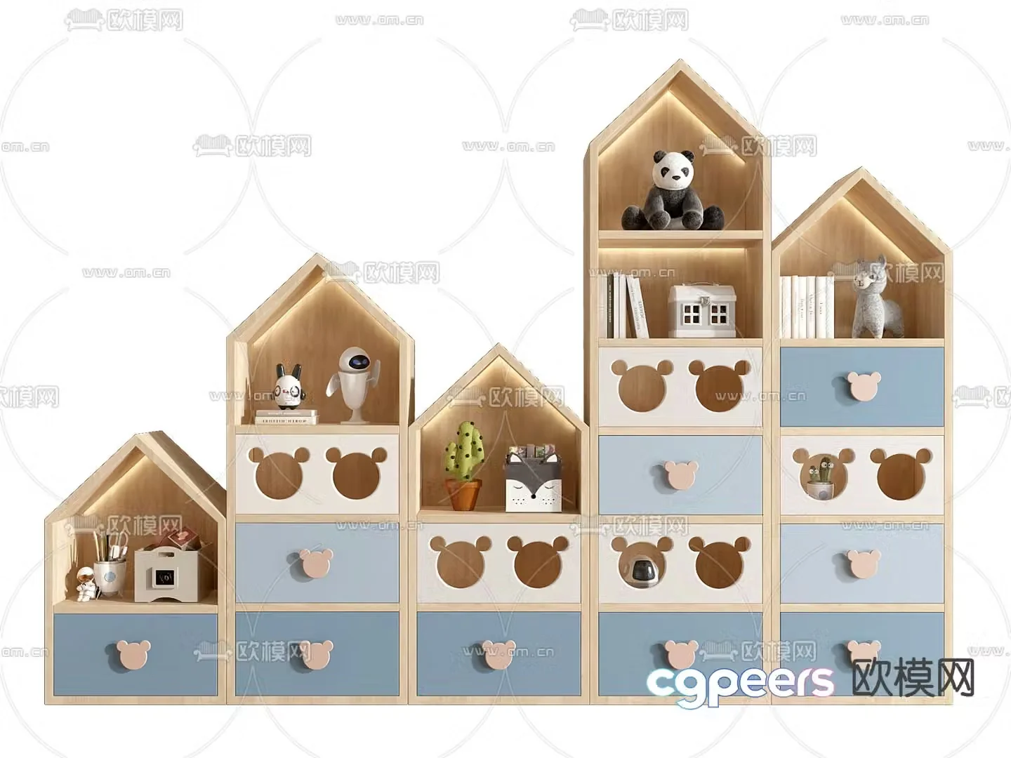 Children’s storage cabinet 3d model