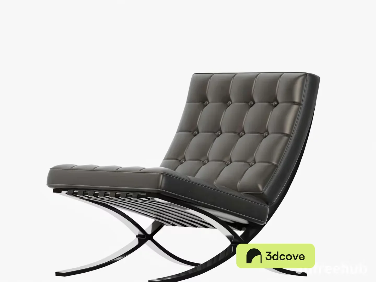 Modern Black Leather Chair