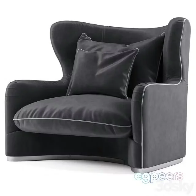 3ds Max Free – Balance armchair – Visionnaire