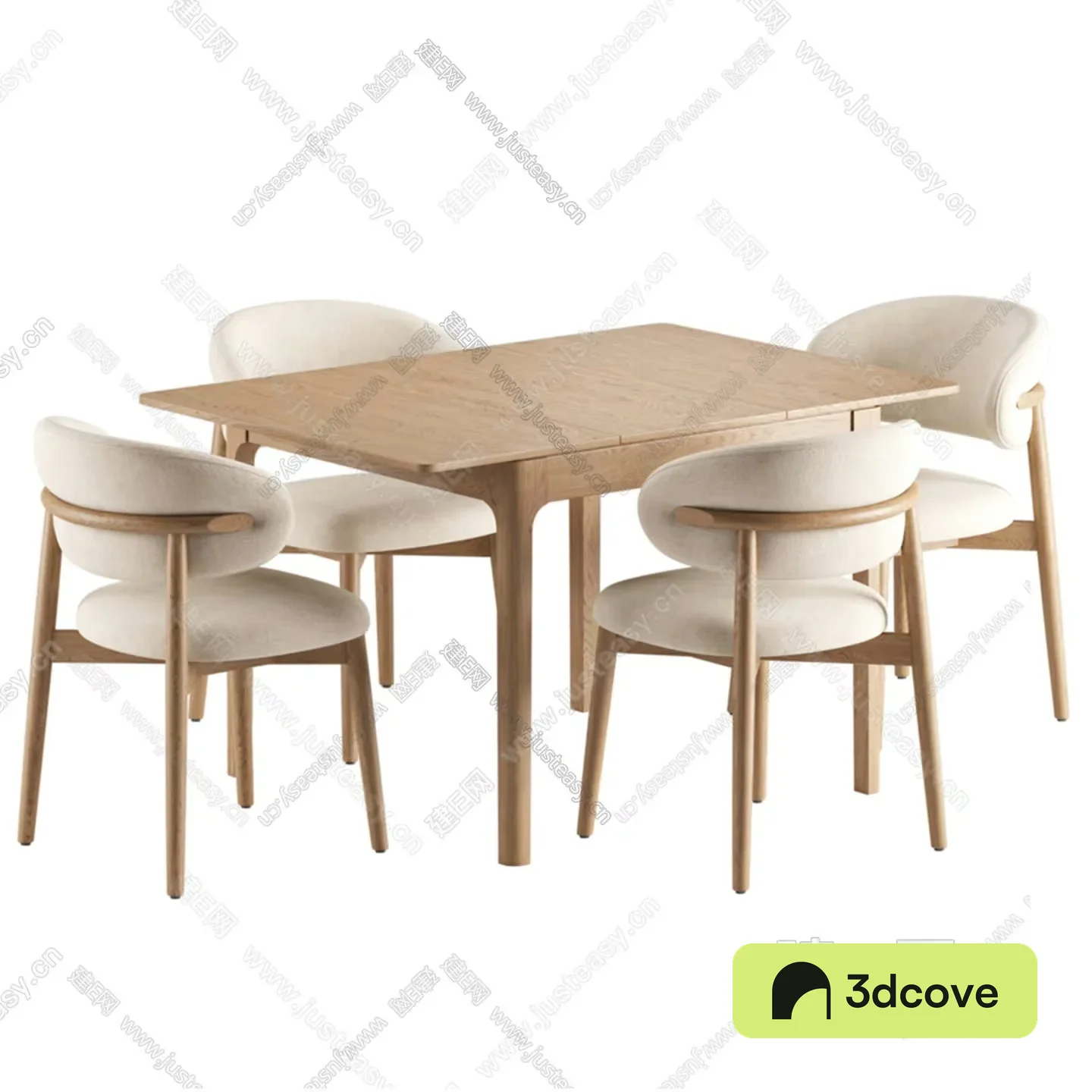 A Dining Table With Chairs