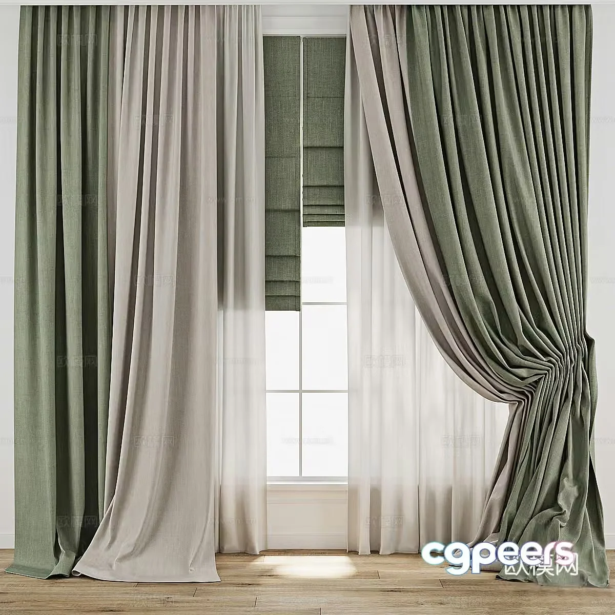 Curtain 3d model