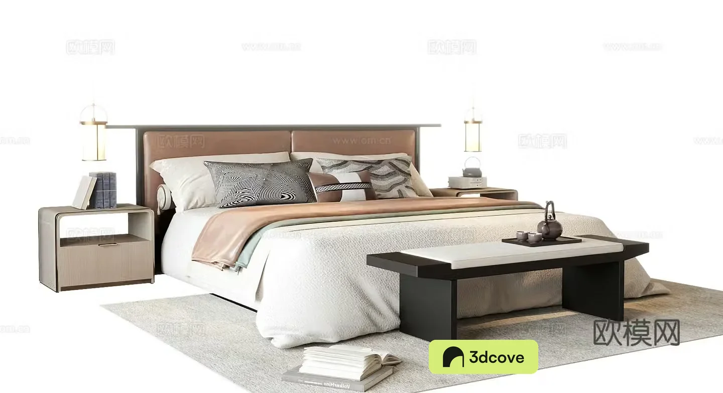 New Chinese style double bed