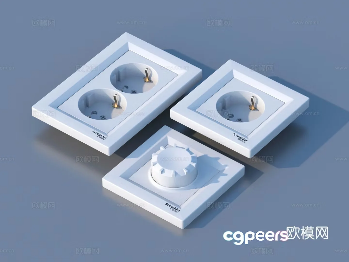 Socket Switch Panel 3D Model