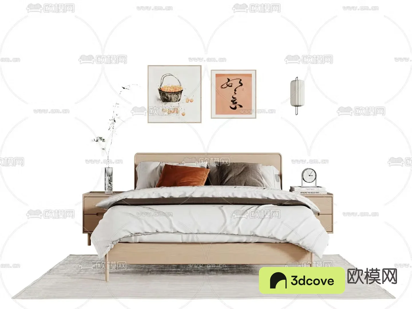 Japanese style double bed