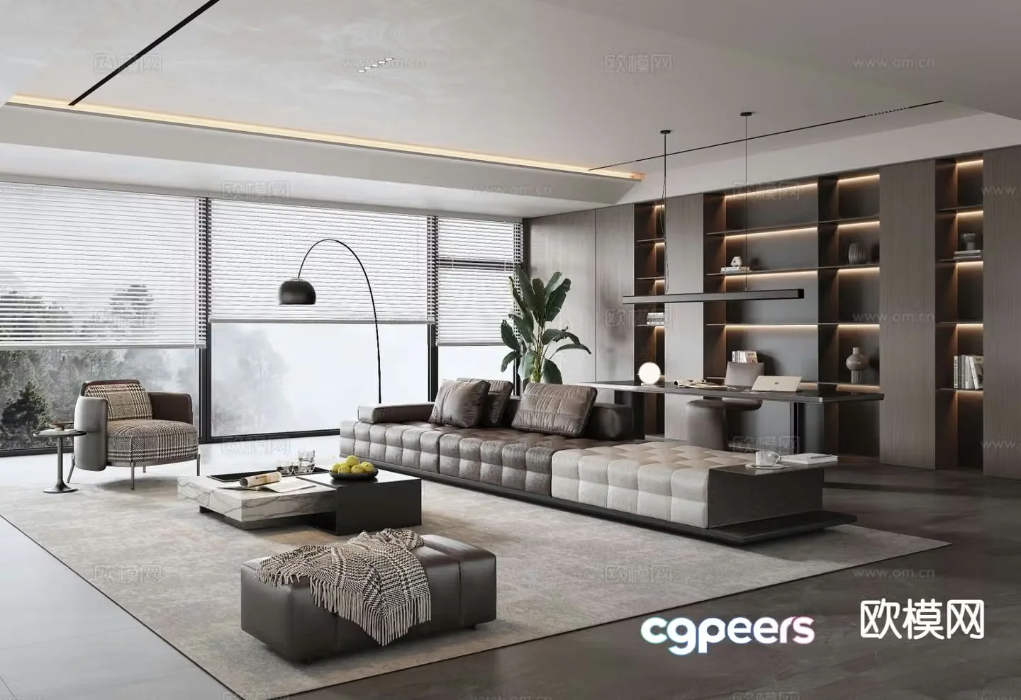 Italian living room 3d model