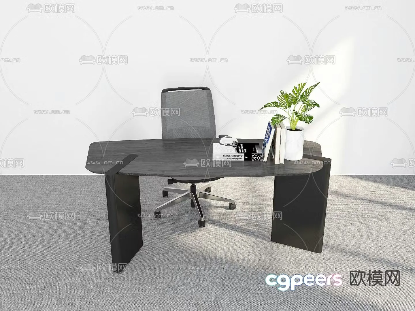 office desk workbench desk 3d model