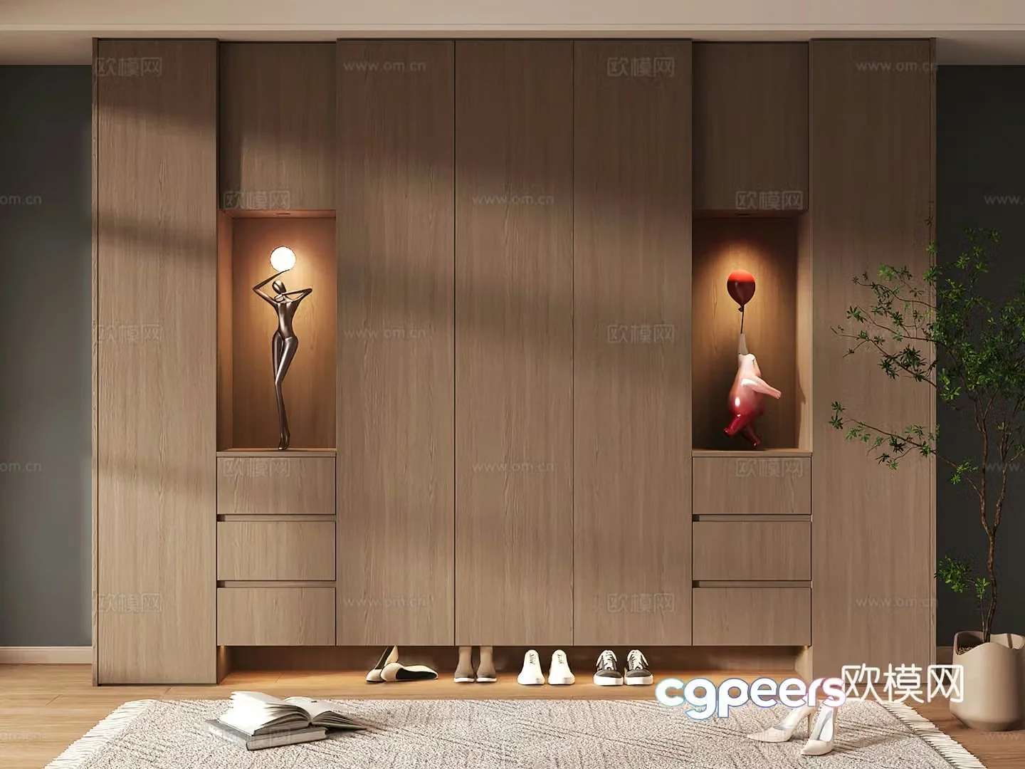 Shoe cabinet design shoe cabinet partition shoe cabinet porch shoe cabinet hotel shoe cabinet 3D model