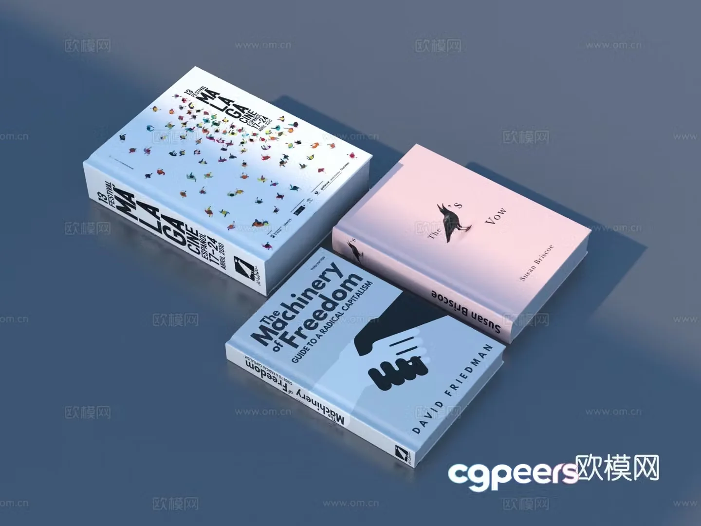 Books Notebooks Famous novels Magazine Books and magazines 3D model