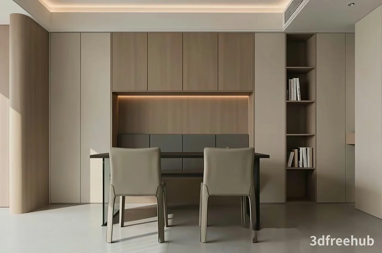 Modern Office Space 3D Model – 23329 – VRAY Render