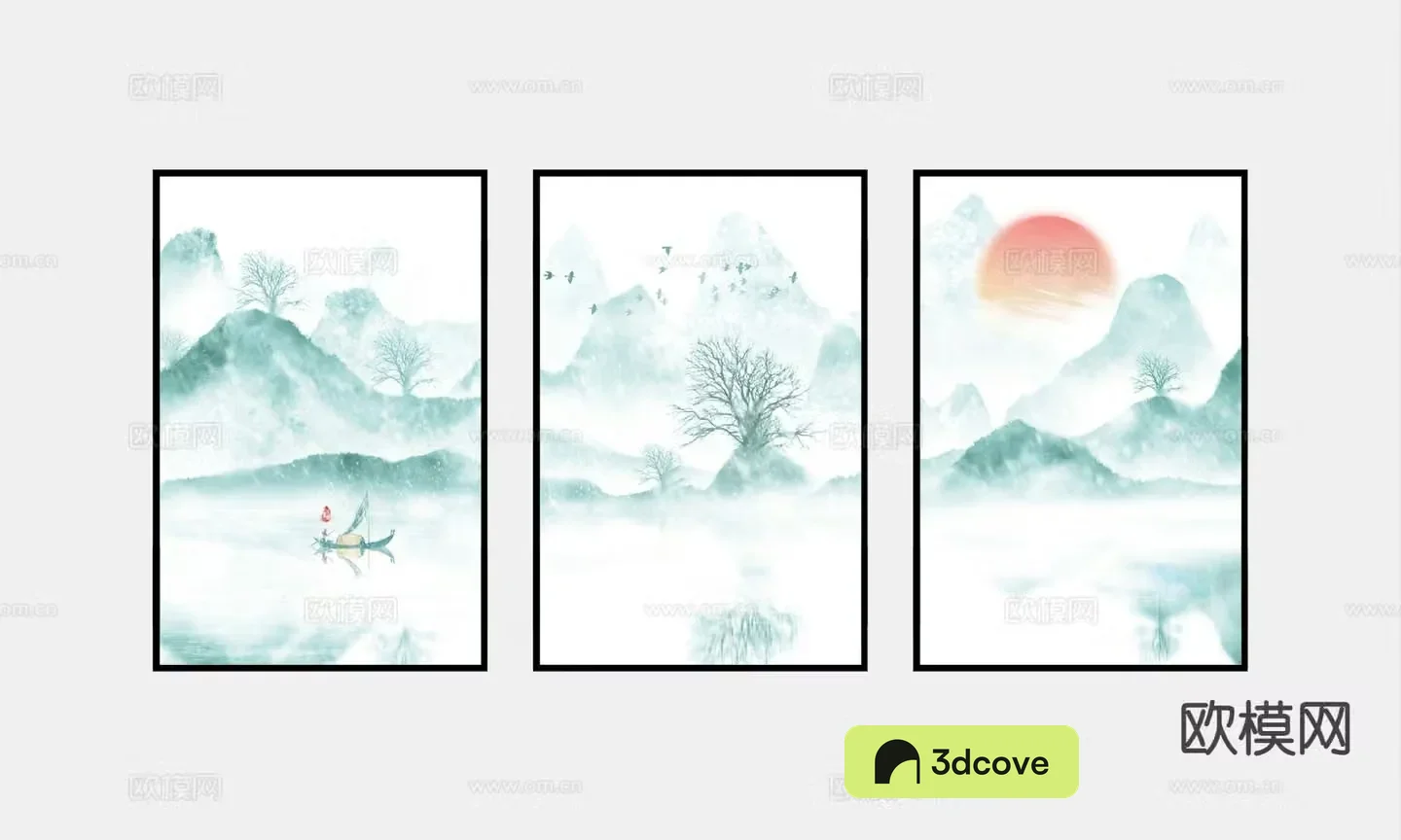 Chinese combination painting decorative painting