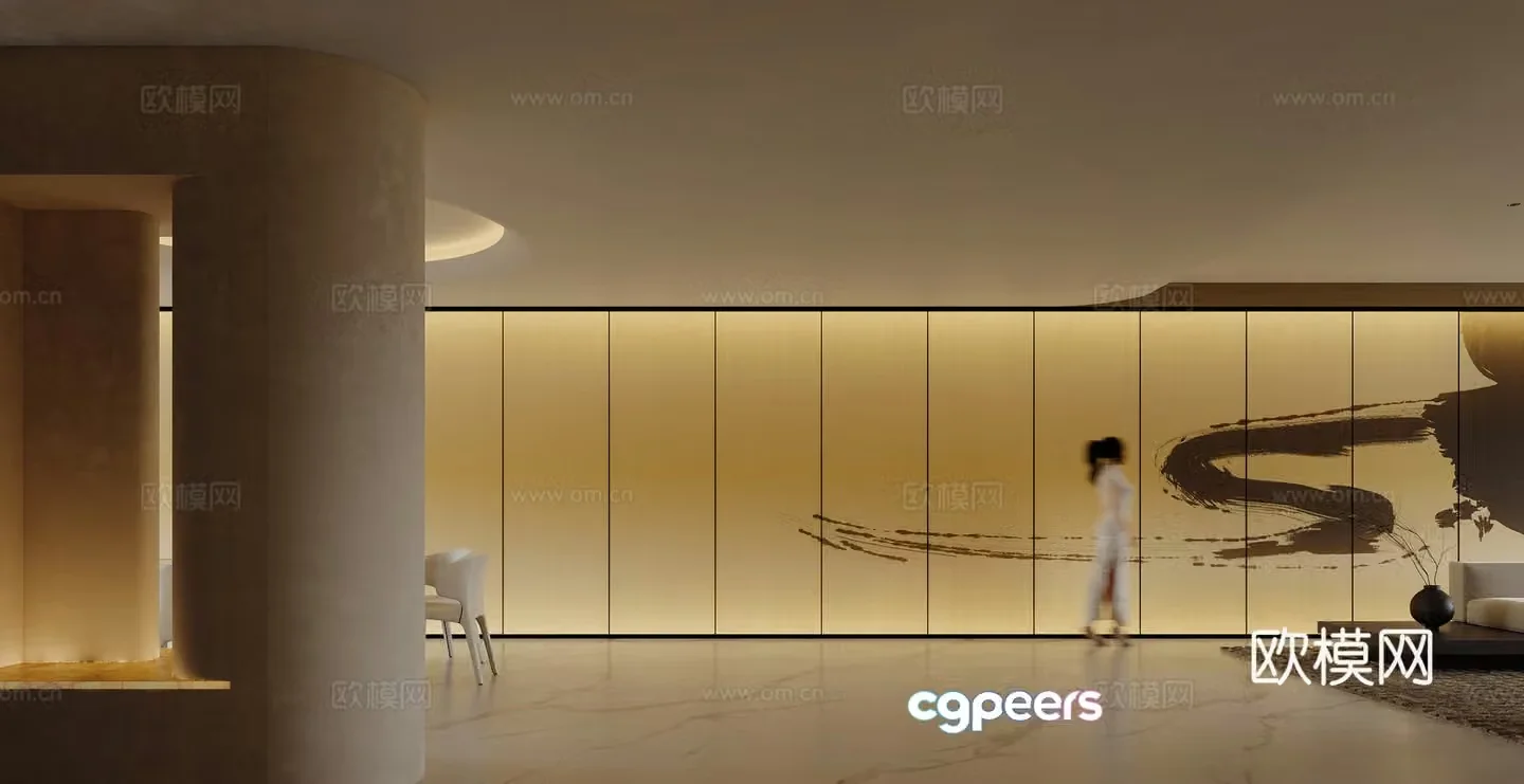 Modern entrance hallway 3D model