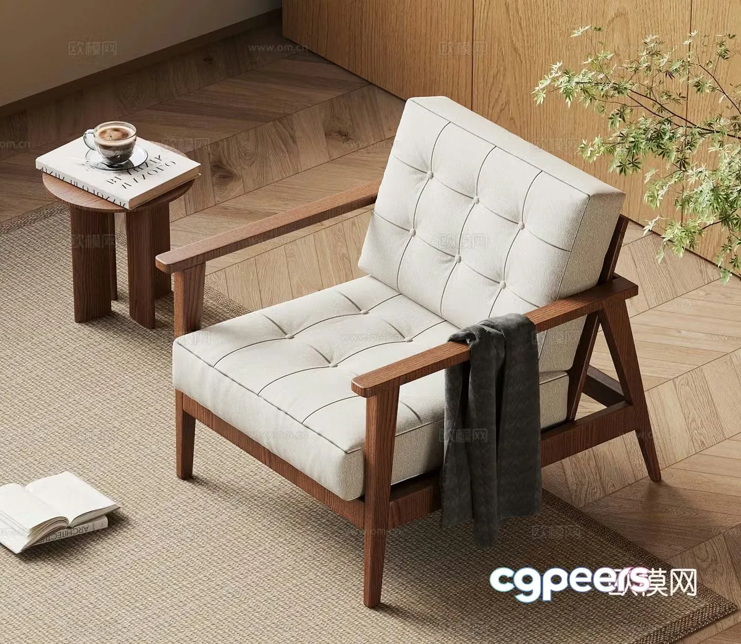 Middle Ages 3D model of wali leisure chair