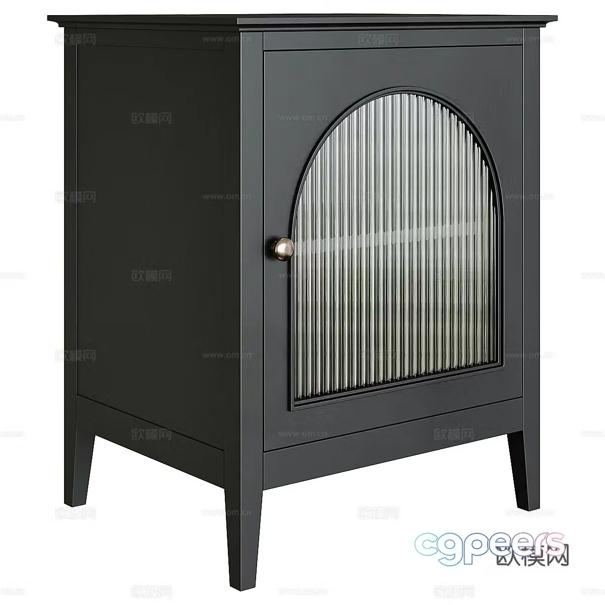 New Chinese style wabisa bedside table 3D model