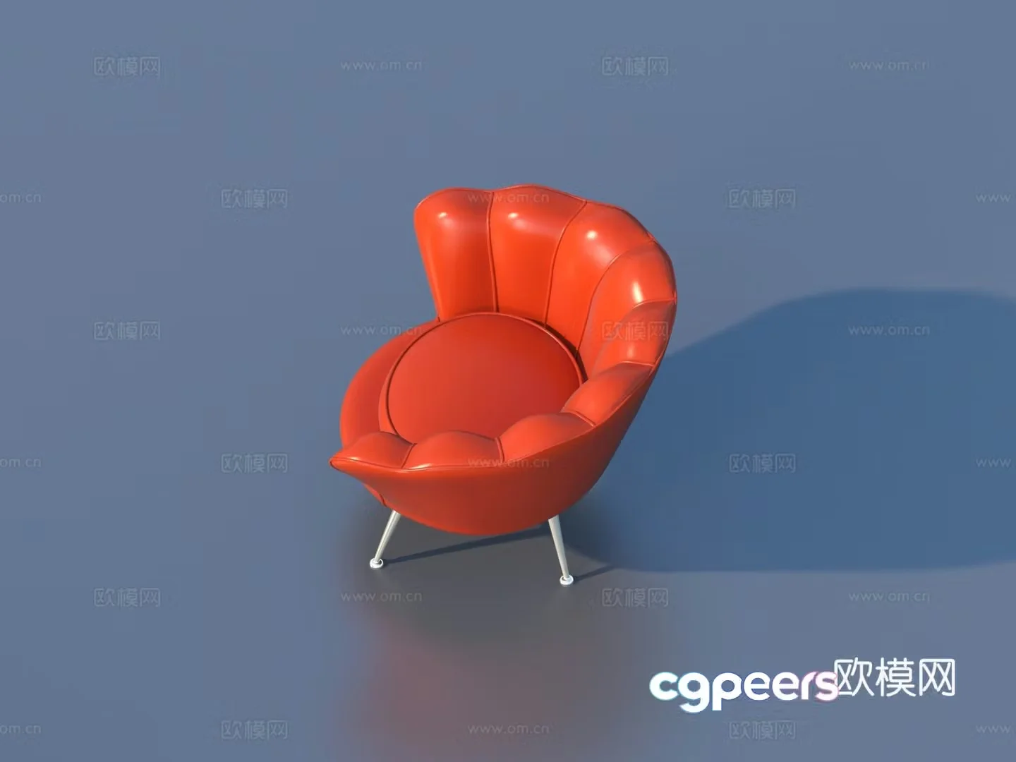 Leisure chair chair seat back chair single chair 3d model
