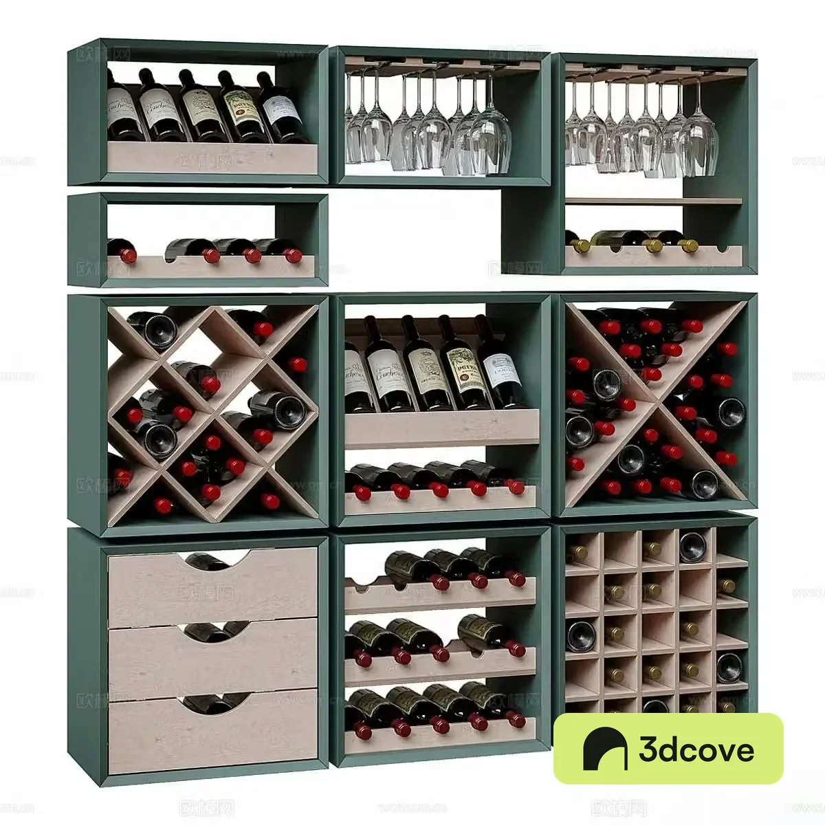 Modern wine cabinet red wine cabinet