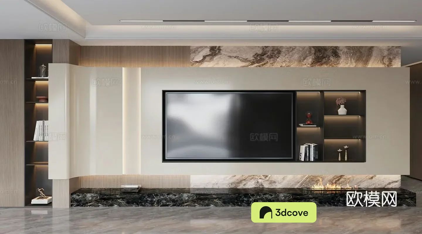 Modern background wall Marble background wall Living room background wall Rock slab background wall Hanging background wall
