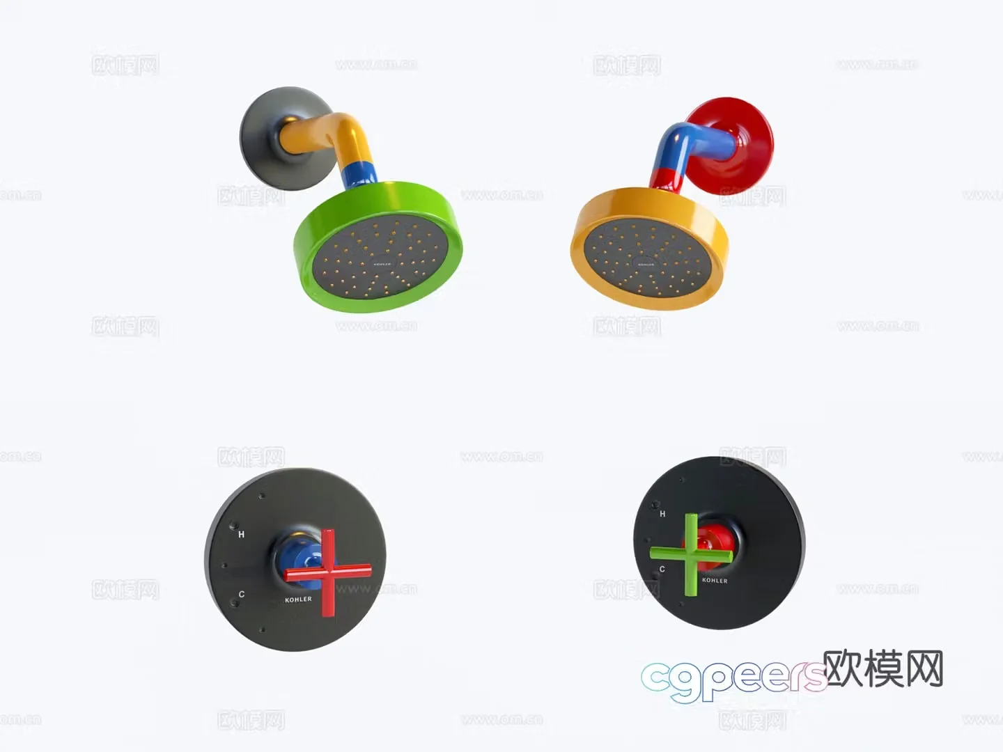 dopamine shower head 3d model