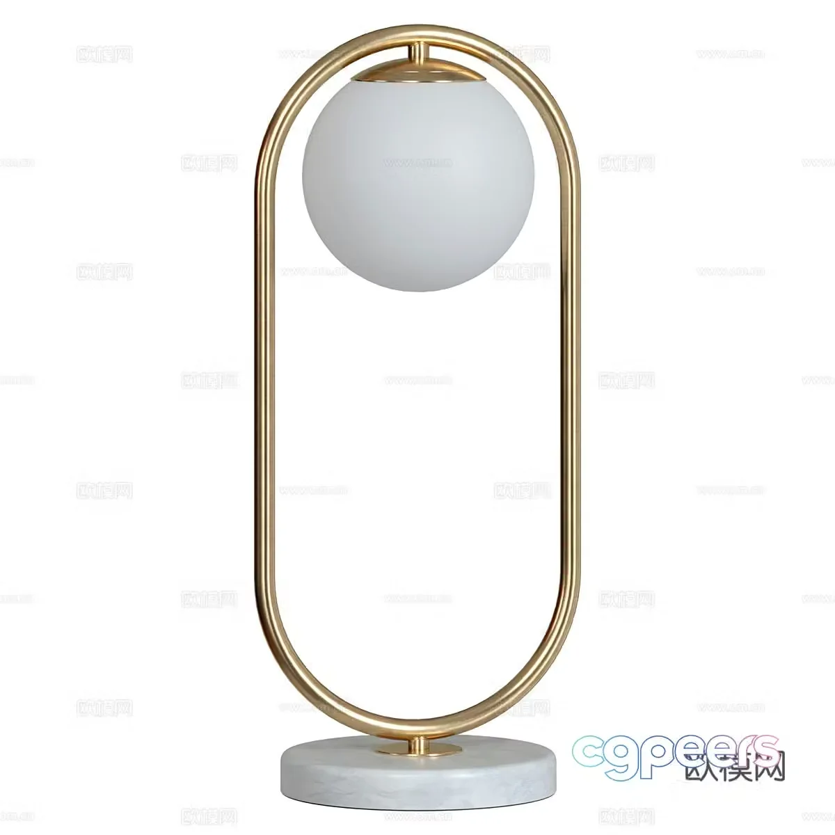 3D model of indoor desk lamp
