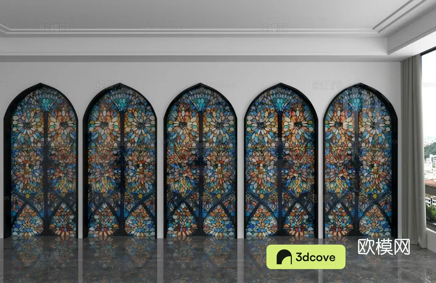 Modern background wall