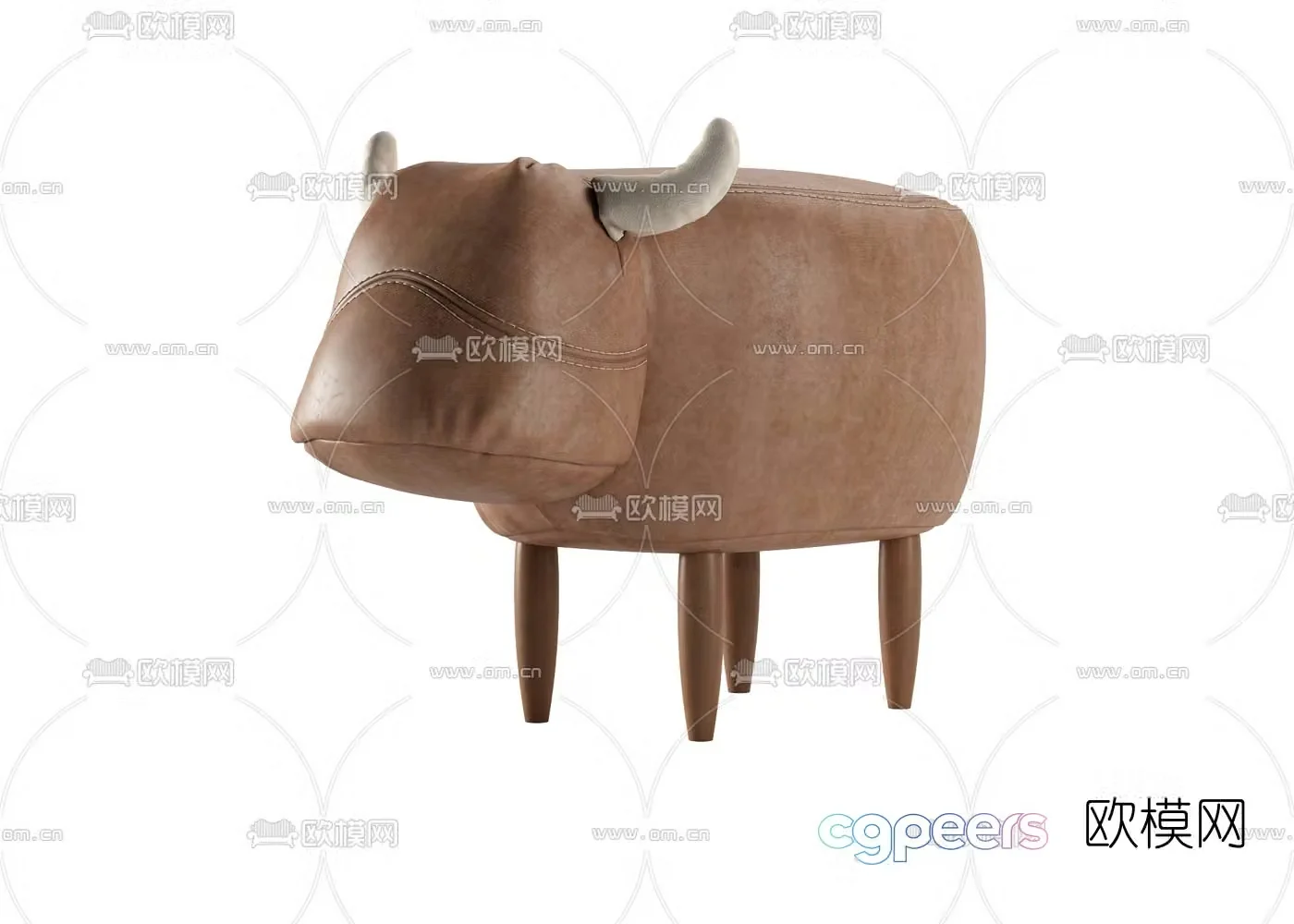 Modern cartoon children’s stool 3d model