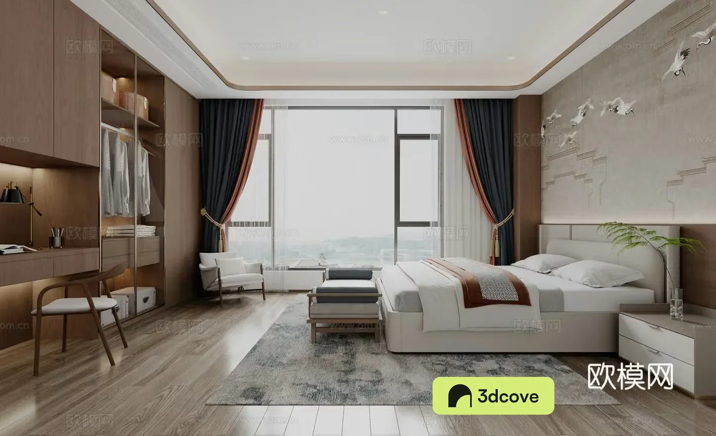New Chinese bedroom