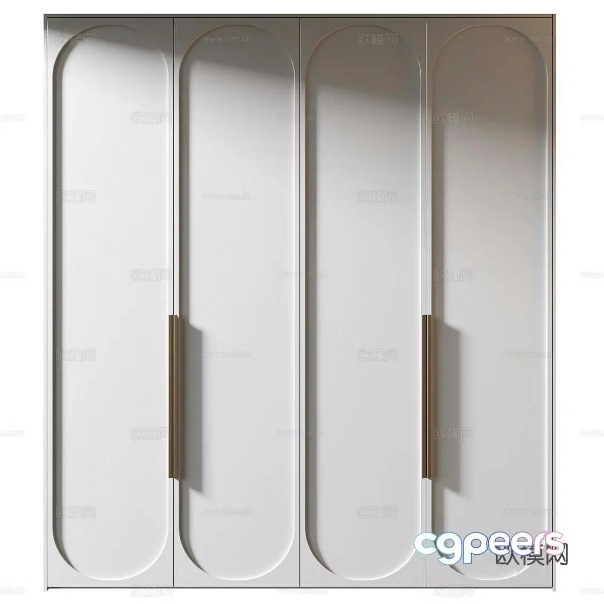 Modern minimalist wardrobe 3d model