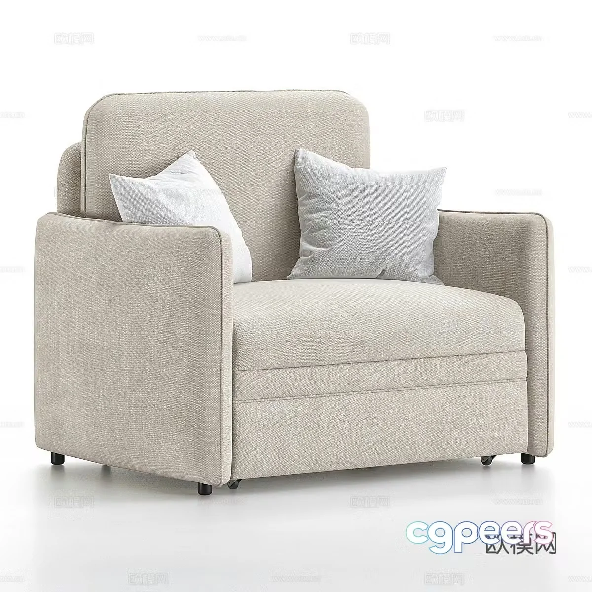 Modern single sofa 3d model