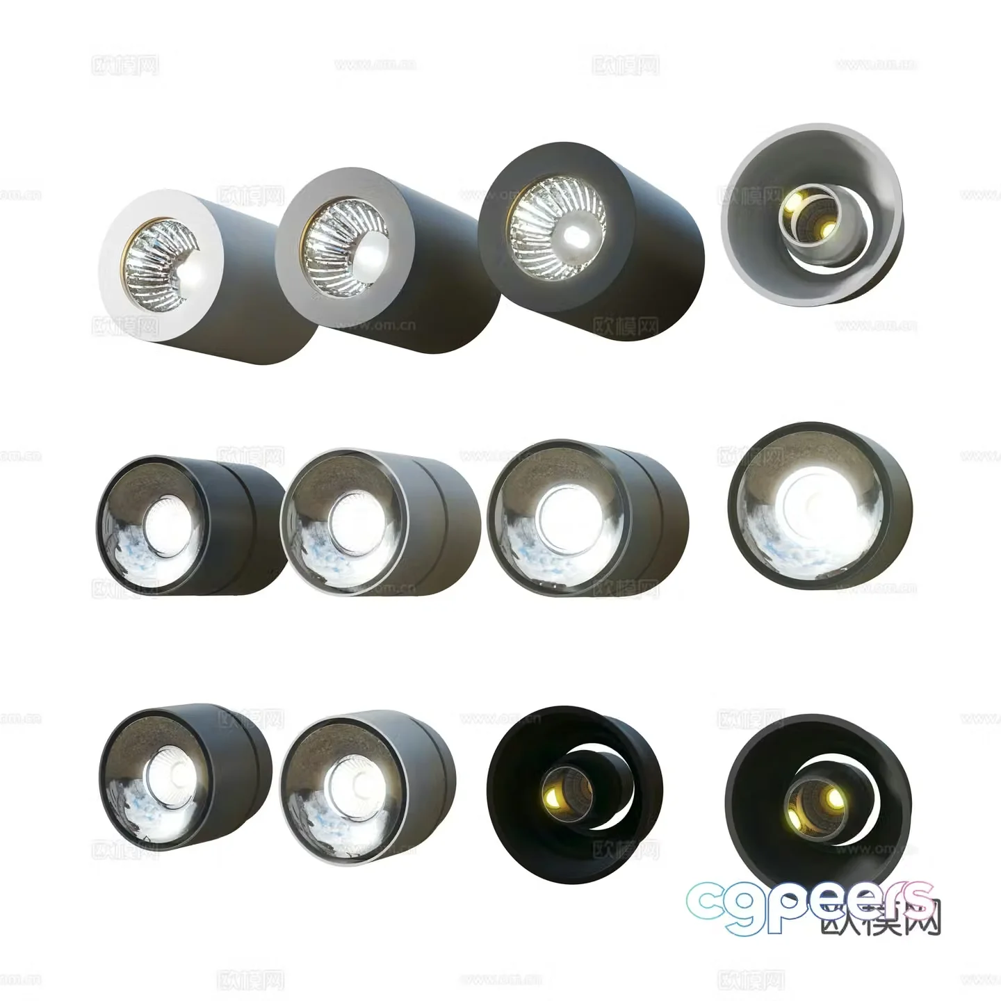 Modern downlight spotlight 3d model