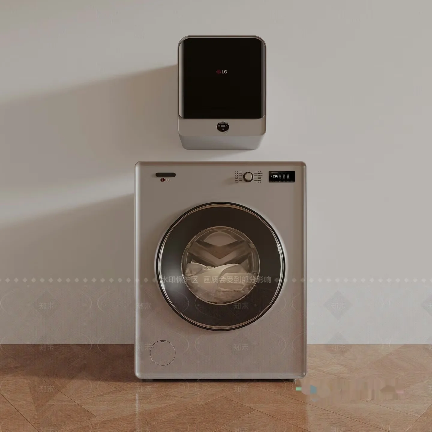 A Washer And Dryer 3D Model – 14805 – CORONA Render