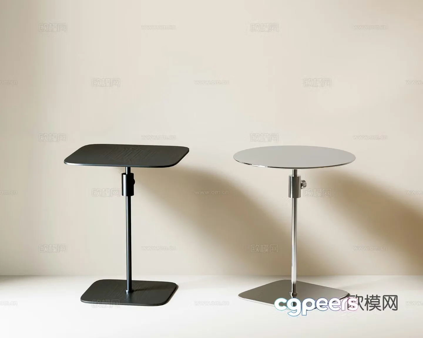 Modern side table lifting metal side table metal corner table office corner table coffee table 3D model