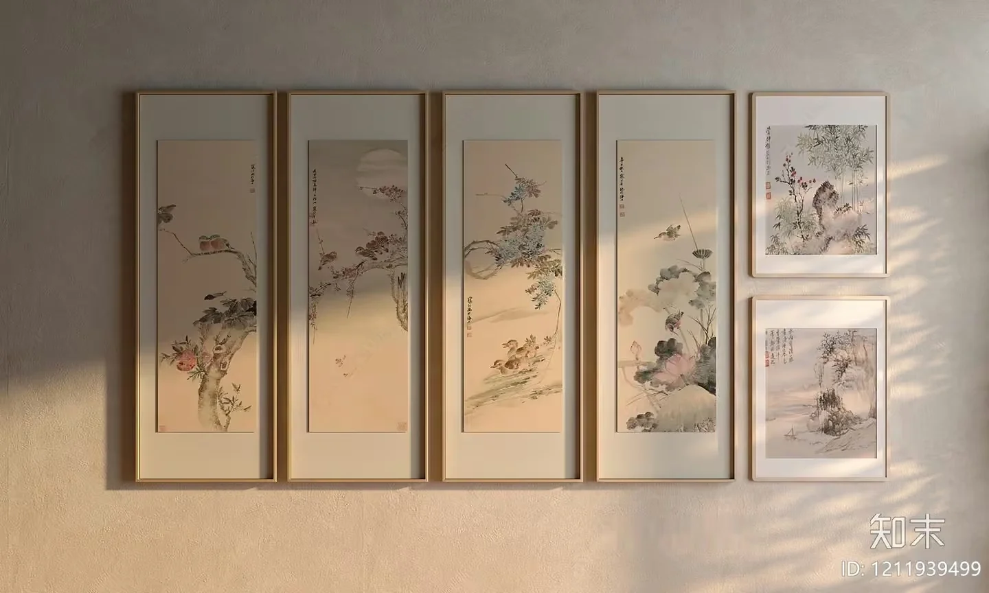 Artwork With Asian Style 3D Model – 2416 – VRAY Render