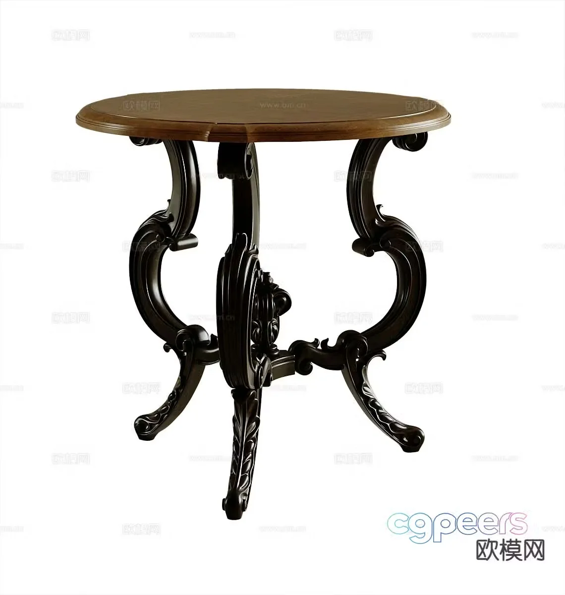 American side table corner table round table 3D model