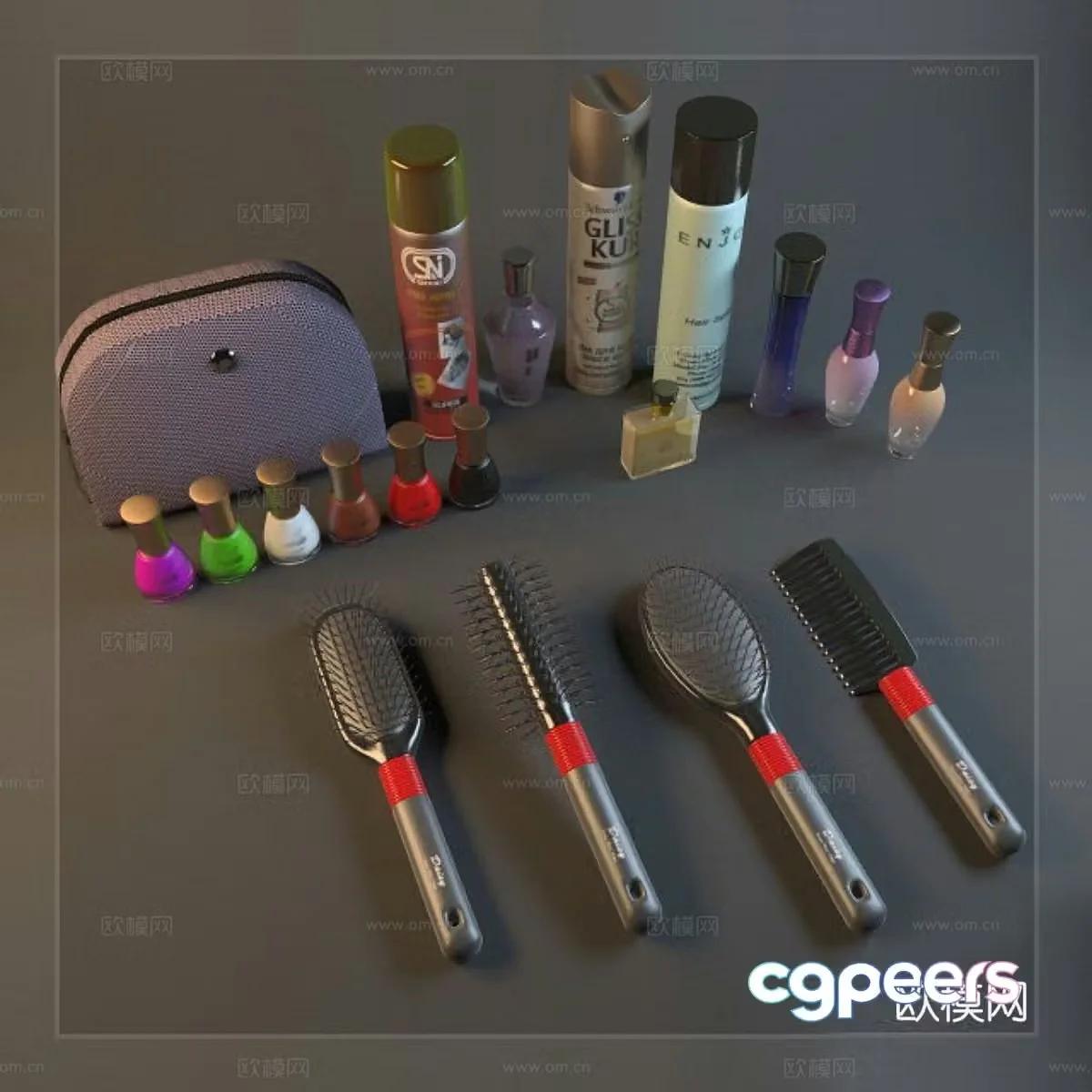 Modern cosmetics cosmetics cosmetics 3d model