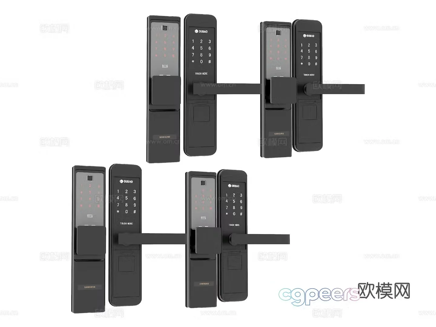 Hardware smart lock 3d model