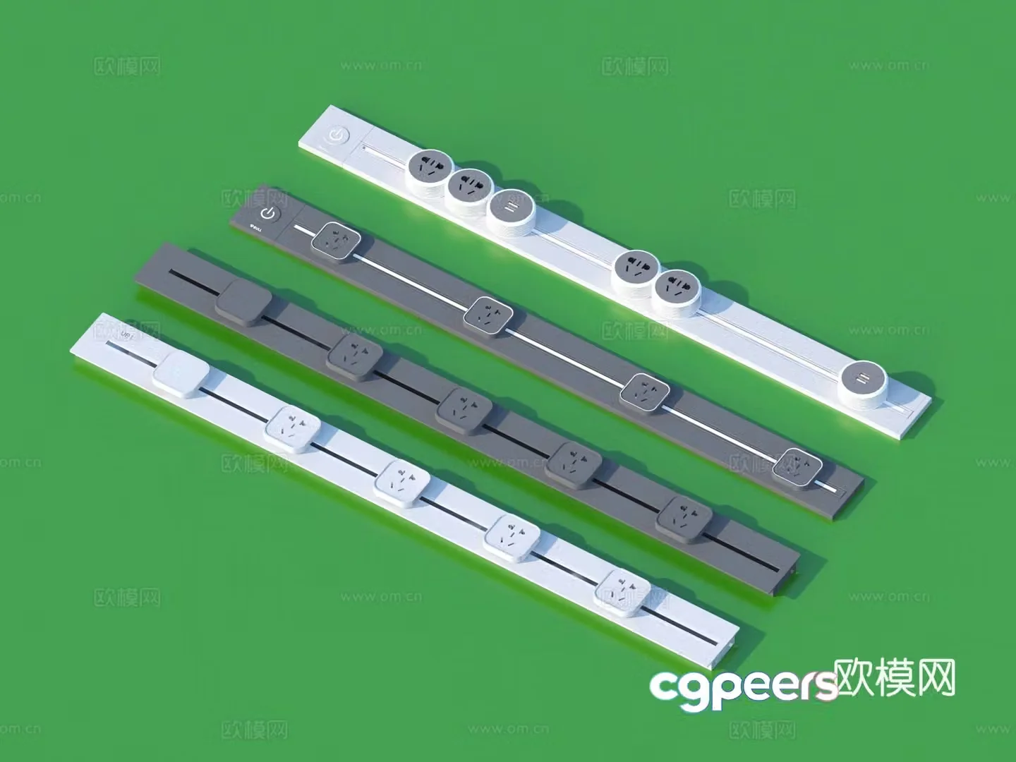 Mobile socket switch socket panel 3d model