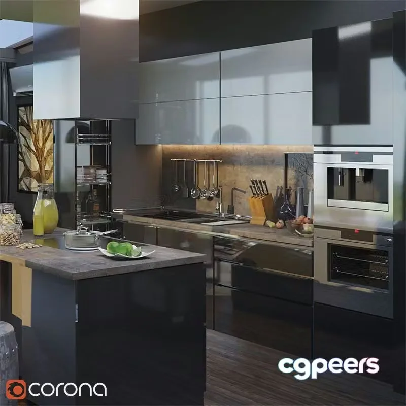 3ds Max Free – Kitchen Furniture III